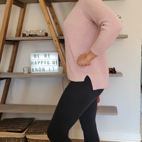 Chaps knit sweater M size pinck colour V neck - Picture 1 of 7